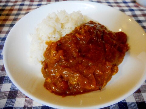 豚小間と玉ねぎの自家製カレー